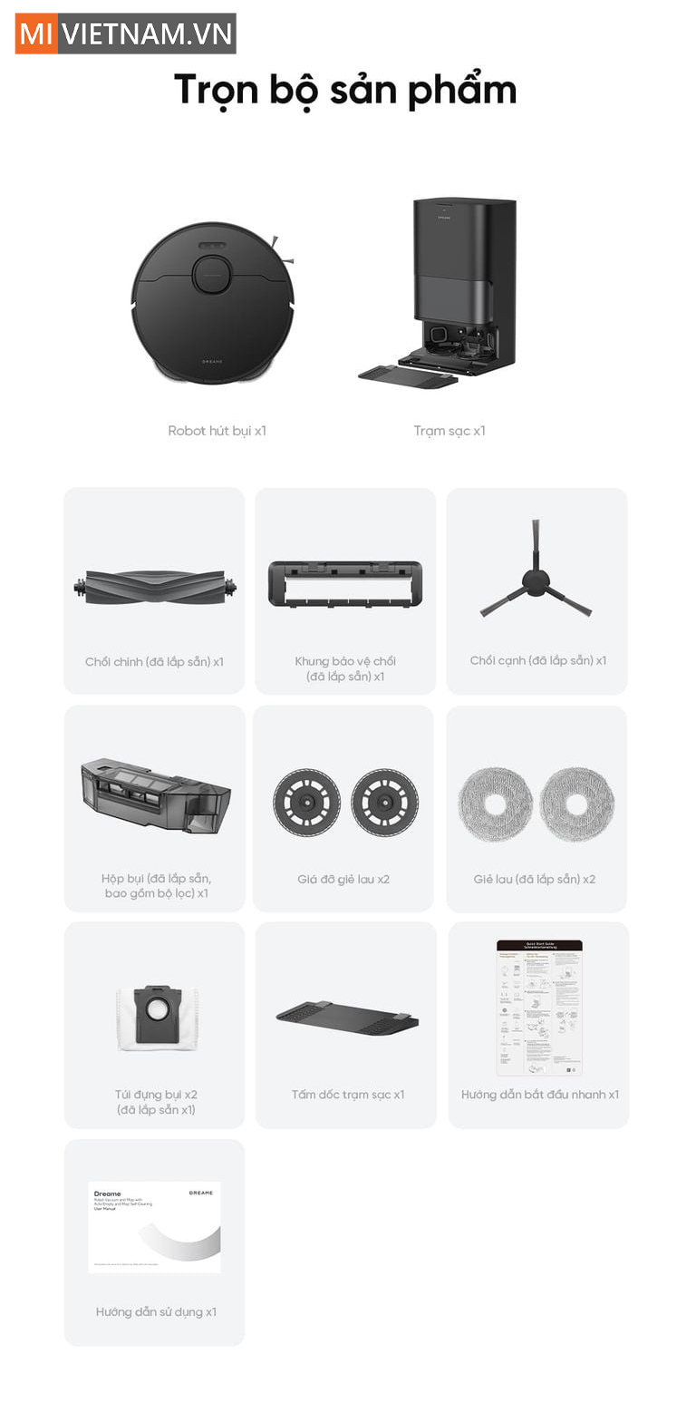 Robot hút bụi lau nhà Dreame D30 Ultra
