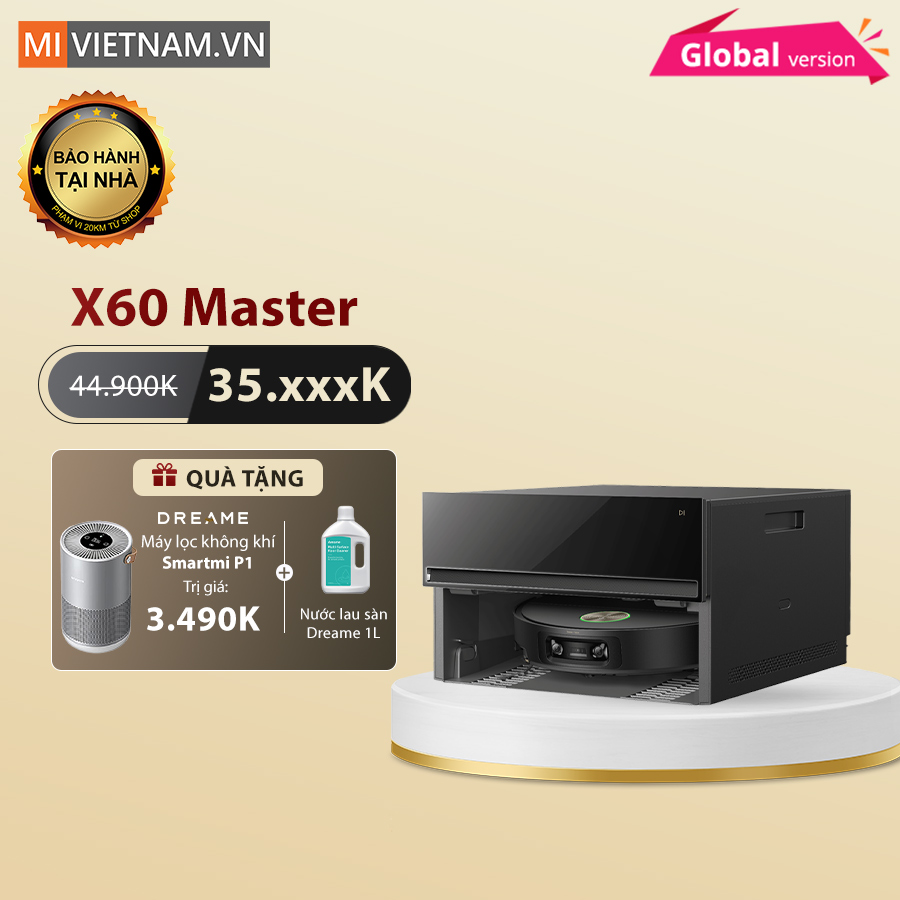 Robot hút bụi lau nhà Dreame X60 Master - Bản Quốc Tế 1 Dreame X60 Master