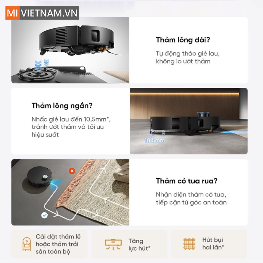 Robot hút bụi lau nhà Dreame X60 Master - Bản Quốc Tế 14 Robot hút bụi dreame X60 master