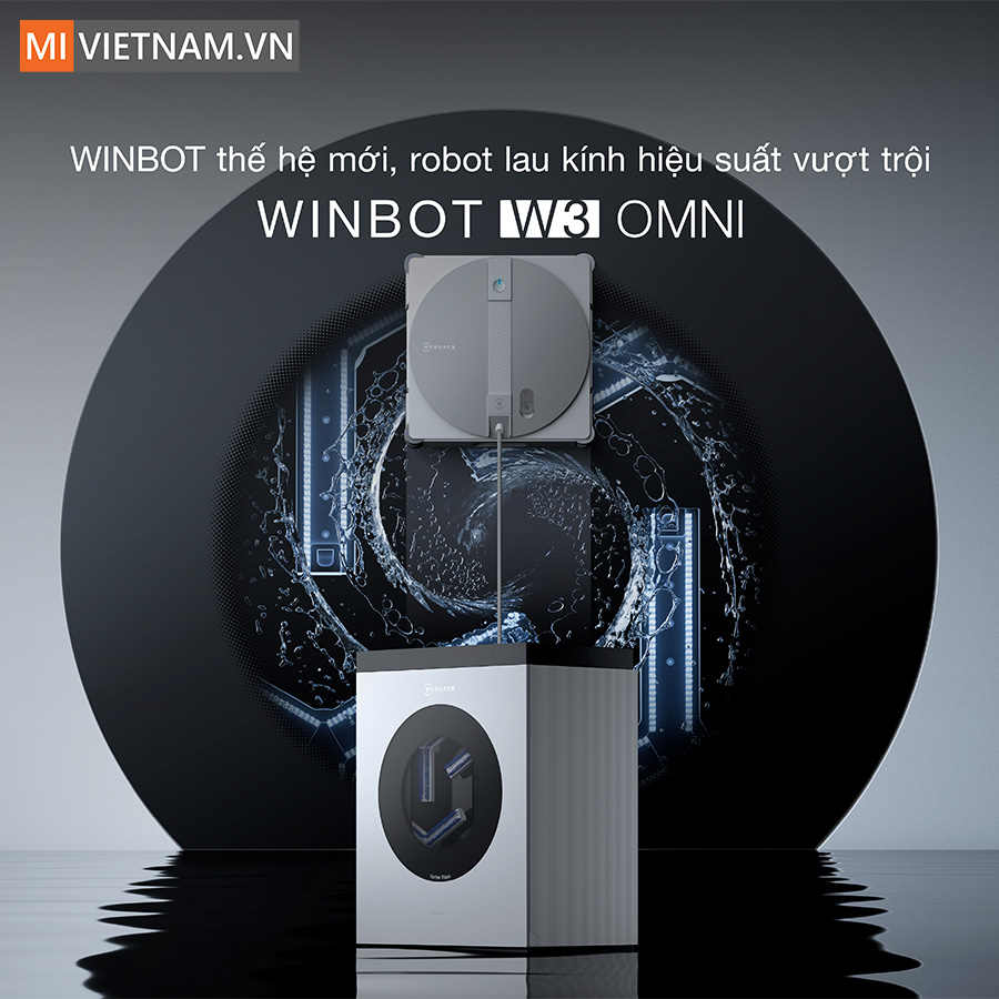Robot lau kính Ecovacs Winbot W3 Omni - Hàng Chính Hãng 5 robot lau kính ecovacs w3