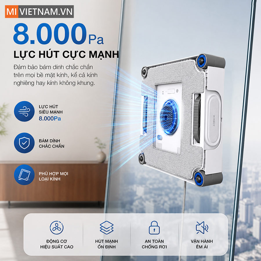 Robot lau kính Ecovacs W2S Omni