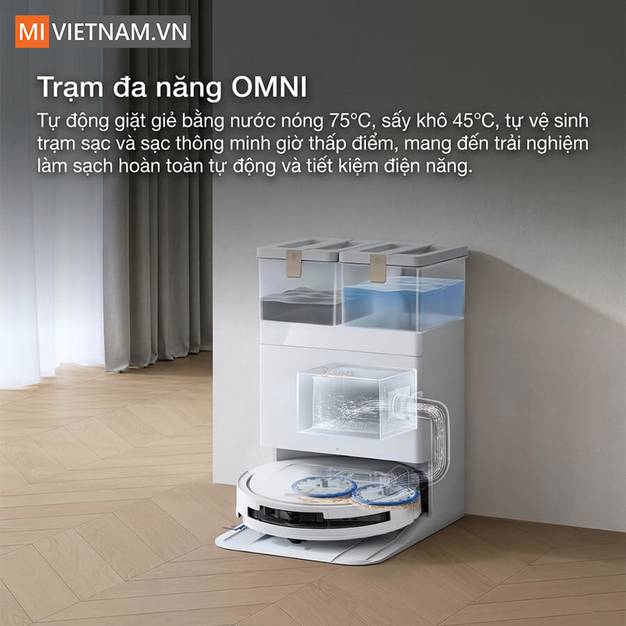 Robot hút bụi lau nhà Ecovacs Deebot T50S Pro Omni