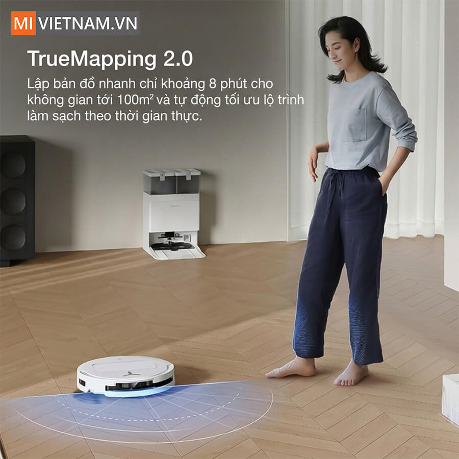 Robot hút bụi lau nhà Ecovacs Deebot T50S Pro Omni
