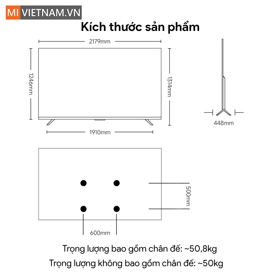 Tivi Xiaomi 98 inch Smart Display S Mini LED 2026 - Bản Quốc Tế 13 Tivi Xiaomi 98 inch Smart Display S Mini LED 2026