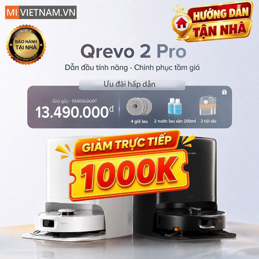 Robot hút bụi lau nhà Roborock Qrevo 2 Pro - Bản Quốc Tế 1 Roborock Qrevo 2 Pro