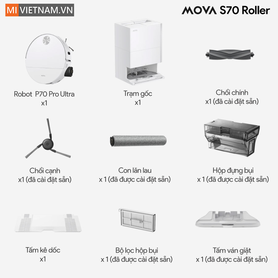 Robot hút bụi lau nhà Mova S70 Roller - Bản Quốc Tế 16 Mova S70 Roller
