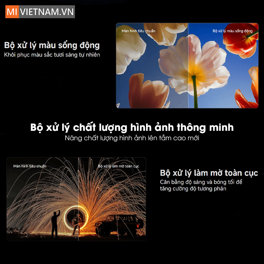 Tivi Xiaomi 65 inch S Mini LED 2026 - Màn hình 4K, Tần số 120Hz 6 Bộ xử lý hình ảnh thông minh nâng tầm mọi khoảnh khắc