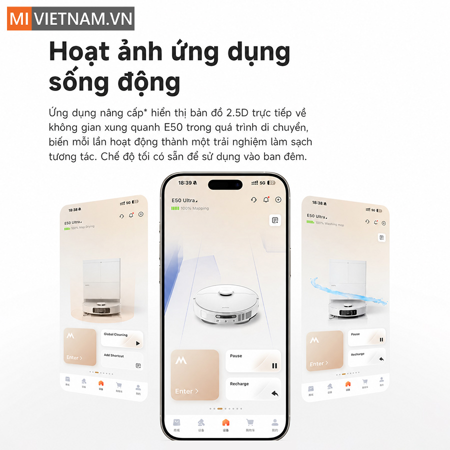 Robot hút bụi lau nhà Mova E50 Ultra - Bản Quốc Tế 17 Mova E50 Ultra