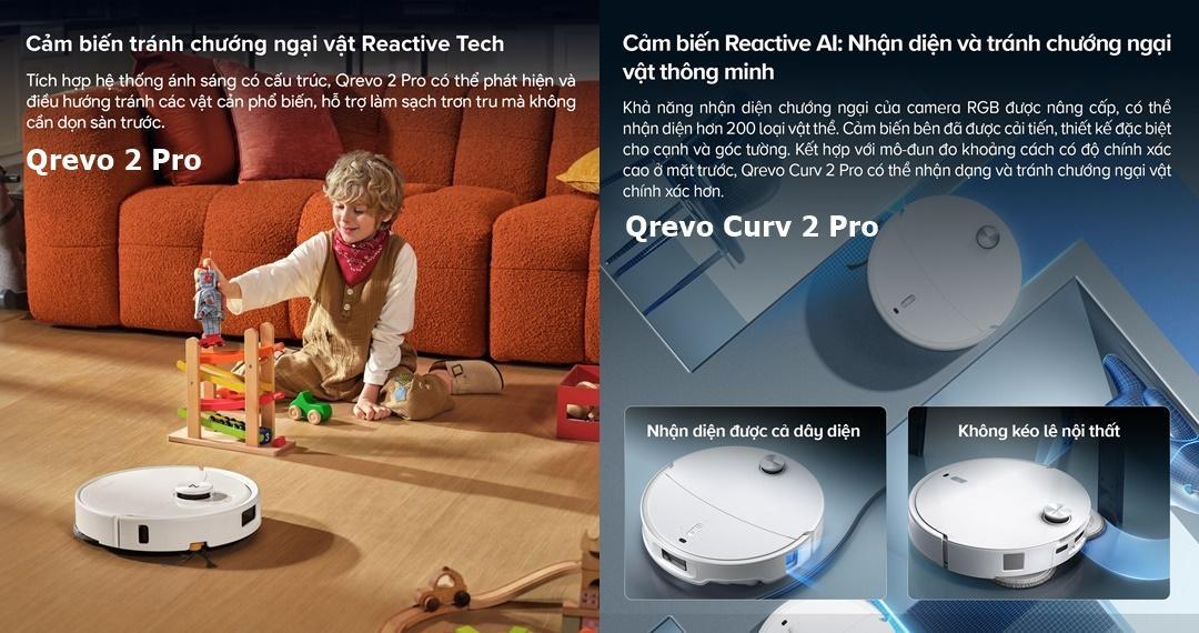 So sánh Qrevo 2 Pro và Qrevo Curv 2 Pro