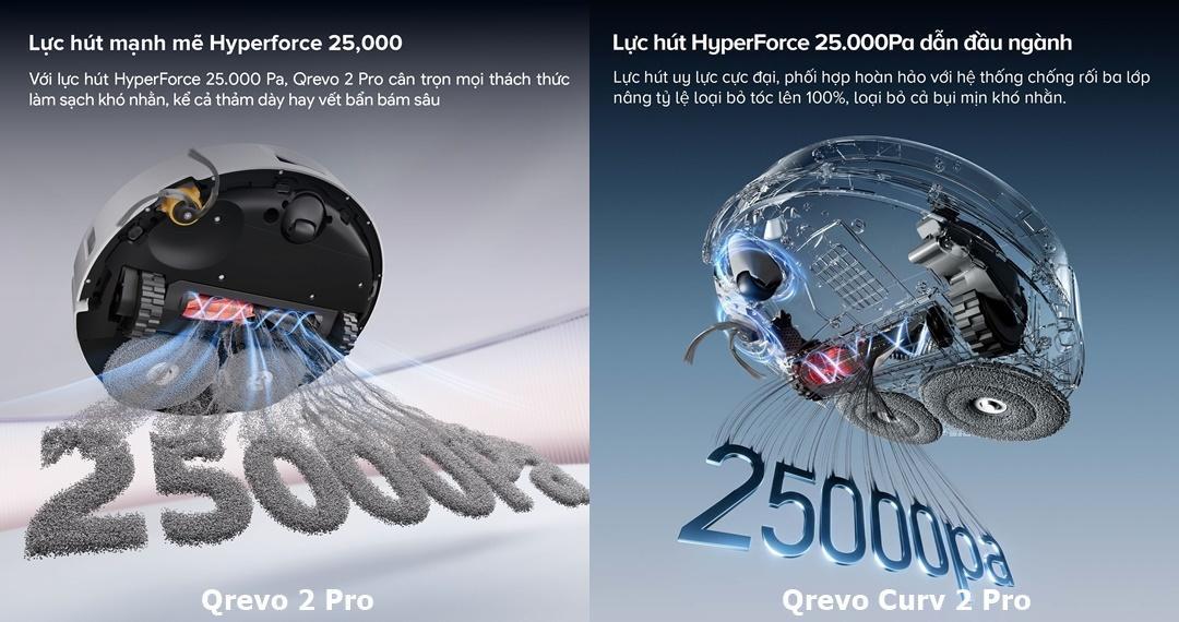 So sánh Qrevo 2 Pro và Qrevo Curv 2 Pro