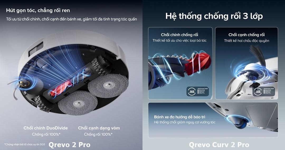 So sánh Qrevo 2 Pro và Qrevo Curv 2 Pro