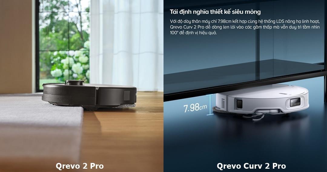 So sánh Qrevo 2 Pro và Qrevo Curv 2 Pro