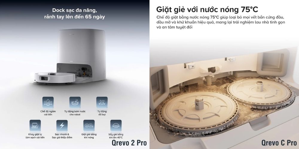 So sánh Qrevo C Pro và Qrevo 2 Pro: Trong cùng tầm giá, nên mua model nào? 7 So sánh Qrevo C Pro và Qrevo 2 Pro