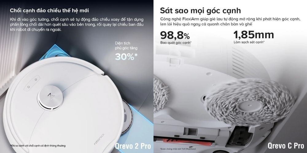 So sánh Qrevo C Pro và Qrevo 2 Pro: Trong cùng tầm giá, nên mua model nào? 5 So sánh Qrevo C Pro và Qrevo 2 Pro