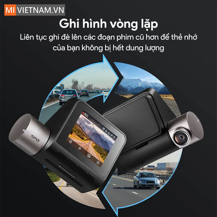 Camera hành trình 70mai A510 - Bản Quốc Tế 12 mivietnam camera hanh trinh 70mai A510 09