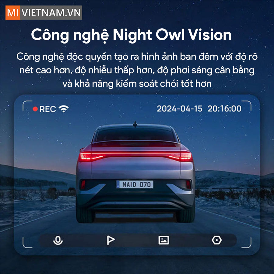 Camera hành trình 70mai A510 - Bản Quốc Tế 5 mivietnam camera hanh trinh 70mai A510 10