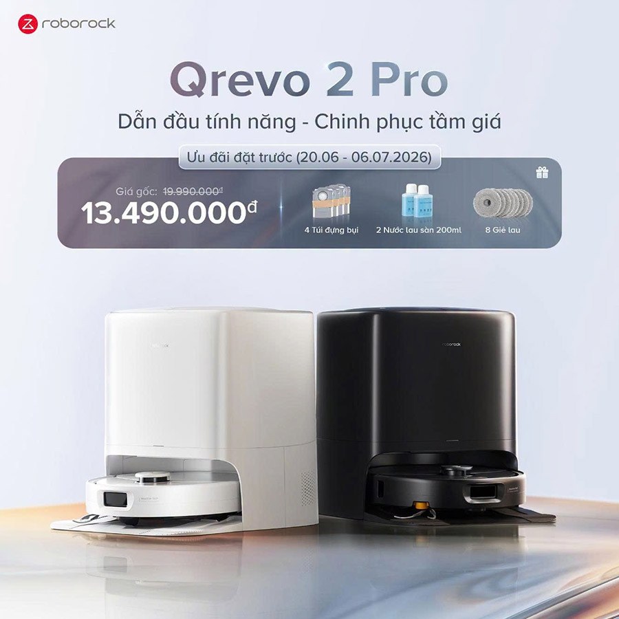 Chi tiết chương trình trải nghiệm Roborock Qrevo 2 Pro trong tháng 7 3 Chi tiết chương trình trải nghiệm Roborock Qrevo 2 Pro trong tháng 7