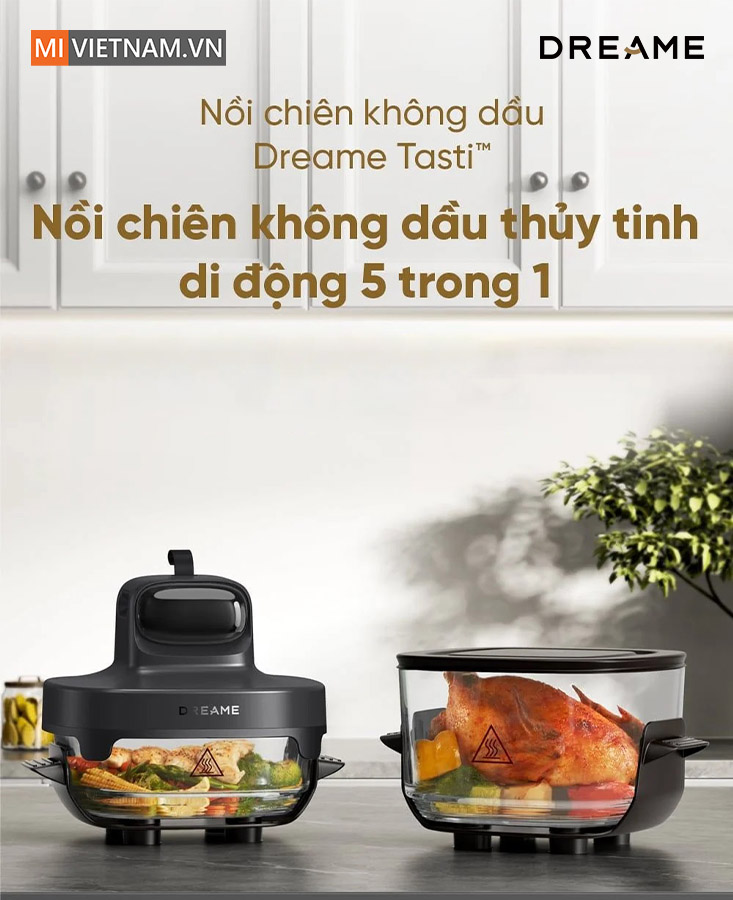Nồi chiên không dầu Dreame Tasti PT60 - Hàng Chính Hãng 2 Dreame Tasti PT60