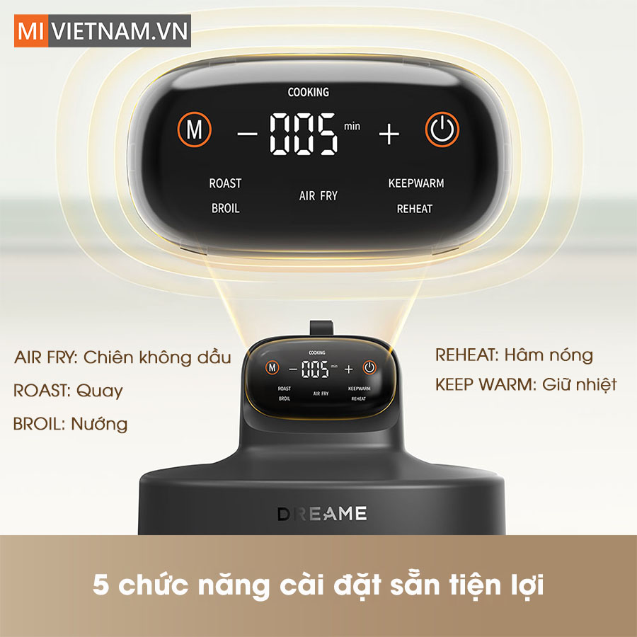 Nồi chiên không dầu Dreame Tasti PT60 - Hàng Chính Hãng 5 Dreame Tasti PT60