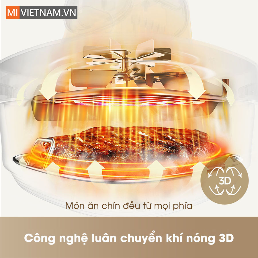 Nồi chiên không dầu Dreame Tasti PT60 - Hàng Chính Hãng 6 mivietnam noi chien khong dau Dreame Tasti PT60 04