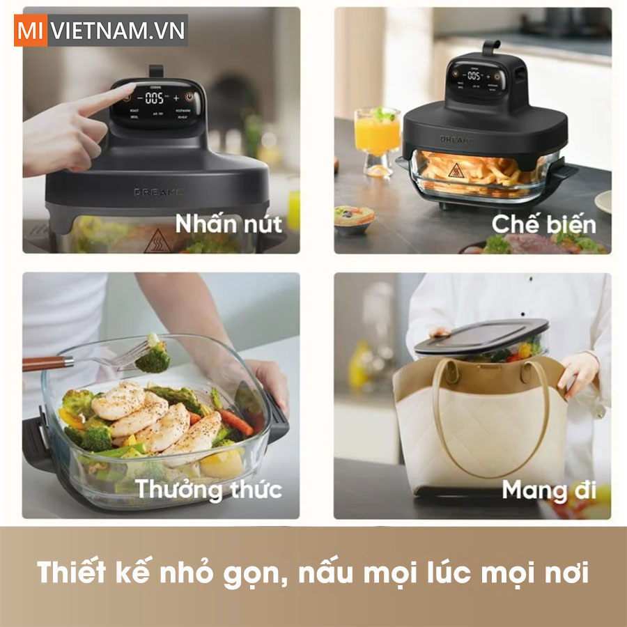 Nồi chiên không dầu Dreame Tasti PT60 - Hàng Chính Hãng 10 Dreame Tasti PT60