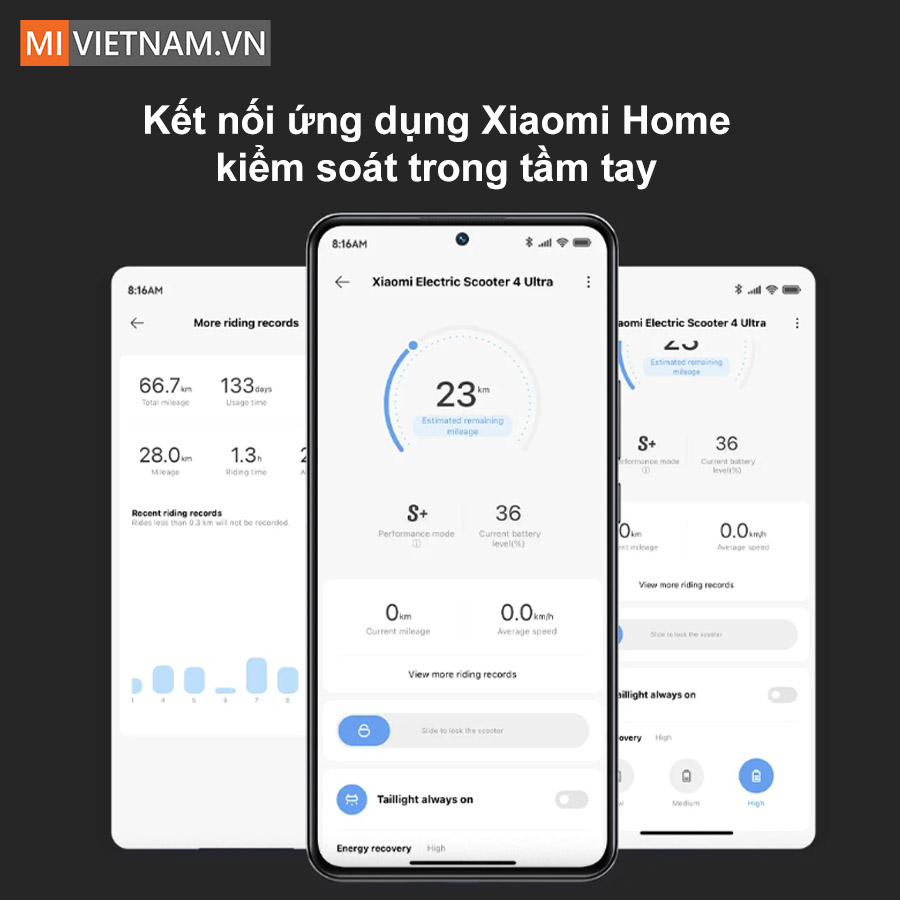 Xe điện Xiaomi Electric SCOOTER 4 Ultra - Bản Quốc Tế 10 Xiaomi Electric Scooter 4 Ultra