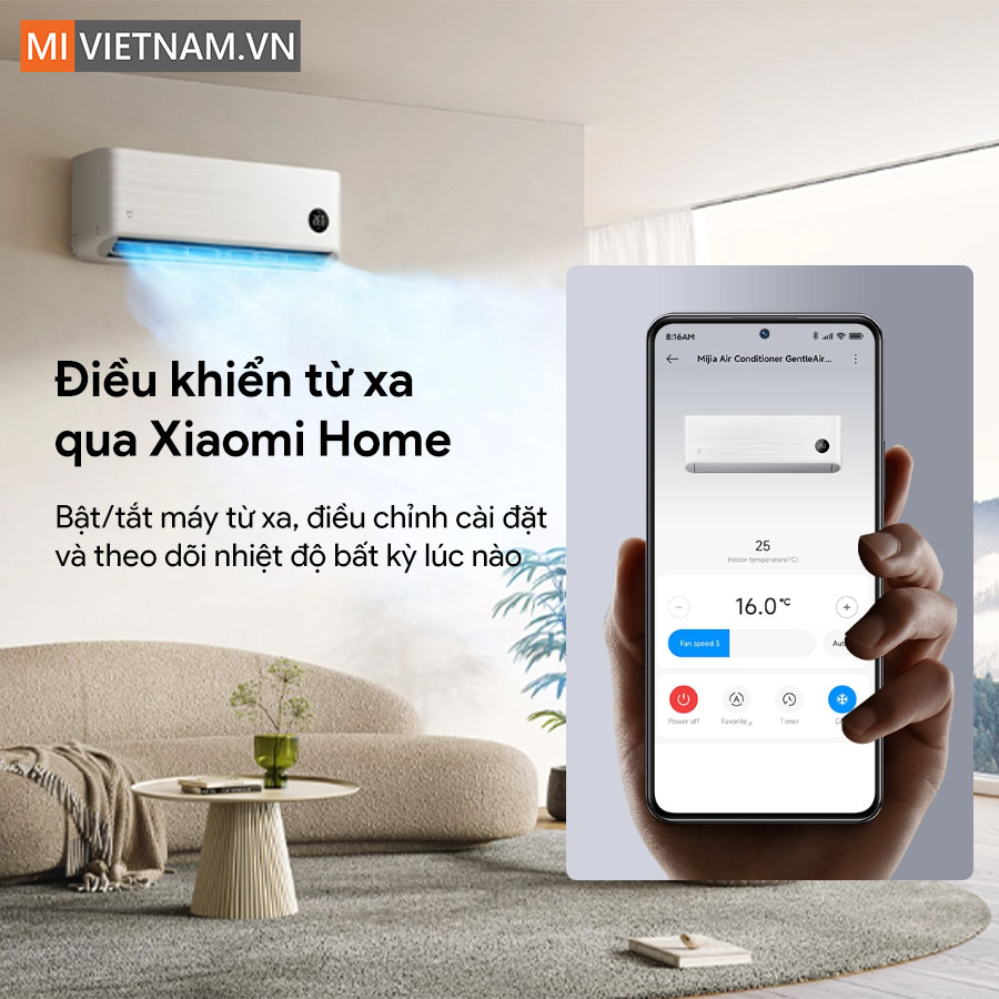 Điều hòa Xiaomi Mijia Air Conditioner GentleAir Inverter 1.5 HP - Bản Quốc Tế 10 Mijia Air Conditioner GentleAir Inverter 1.5 HP