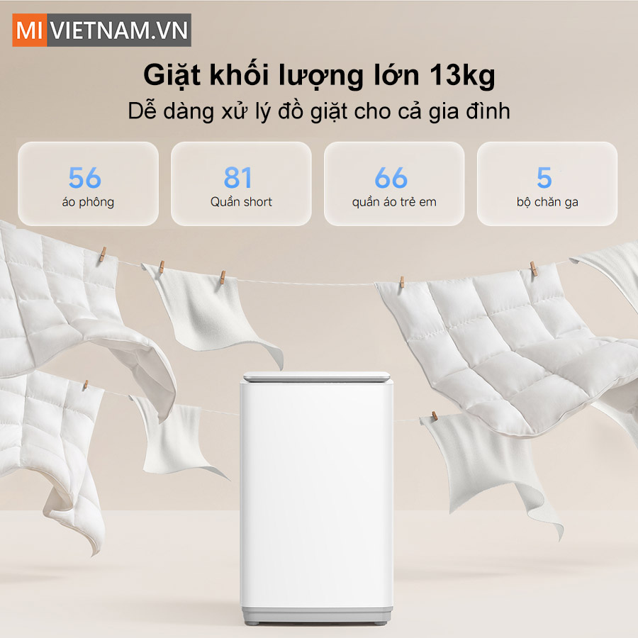 Máy giặt Xiaomi Mijia Top Load Washer 13kg - Bản Quốc Tế 4 Xiaomi Mijia Top Load Washer 13kg
