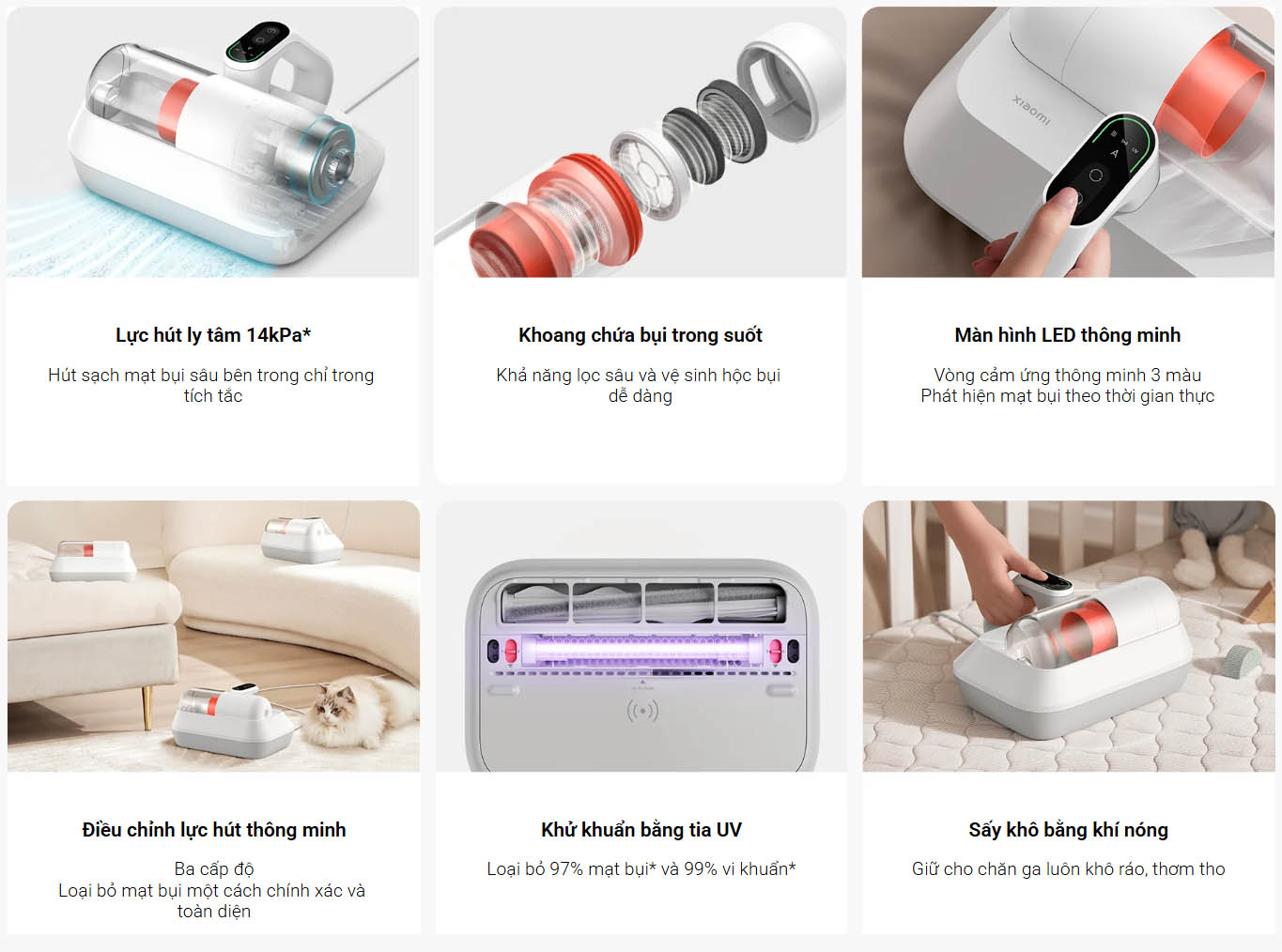 Máy hút bụi giường nệm Xiaomi Dust Mite Vacuum Cleaner Pro - Bản Quốc Tế 3 Xiaomi Dust Mite Vacuum Cleaner Pro