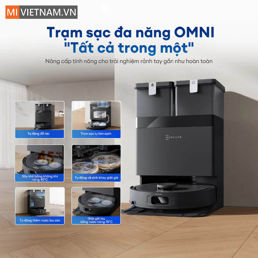 Robot hút bụi lau nhà Ecovacs Deebot T30C Max Omni - Bản Quốc Tế 9 Ecovacs Deebot T30C Max Omni
