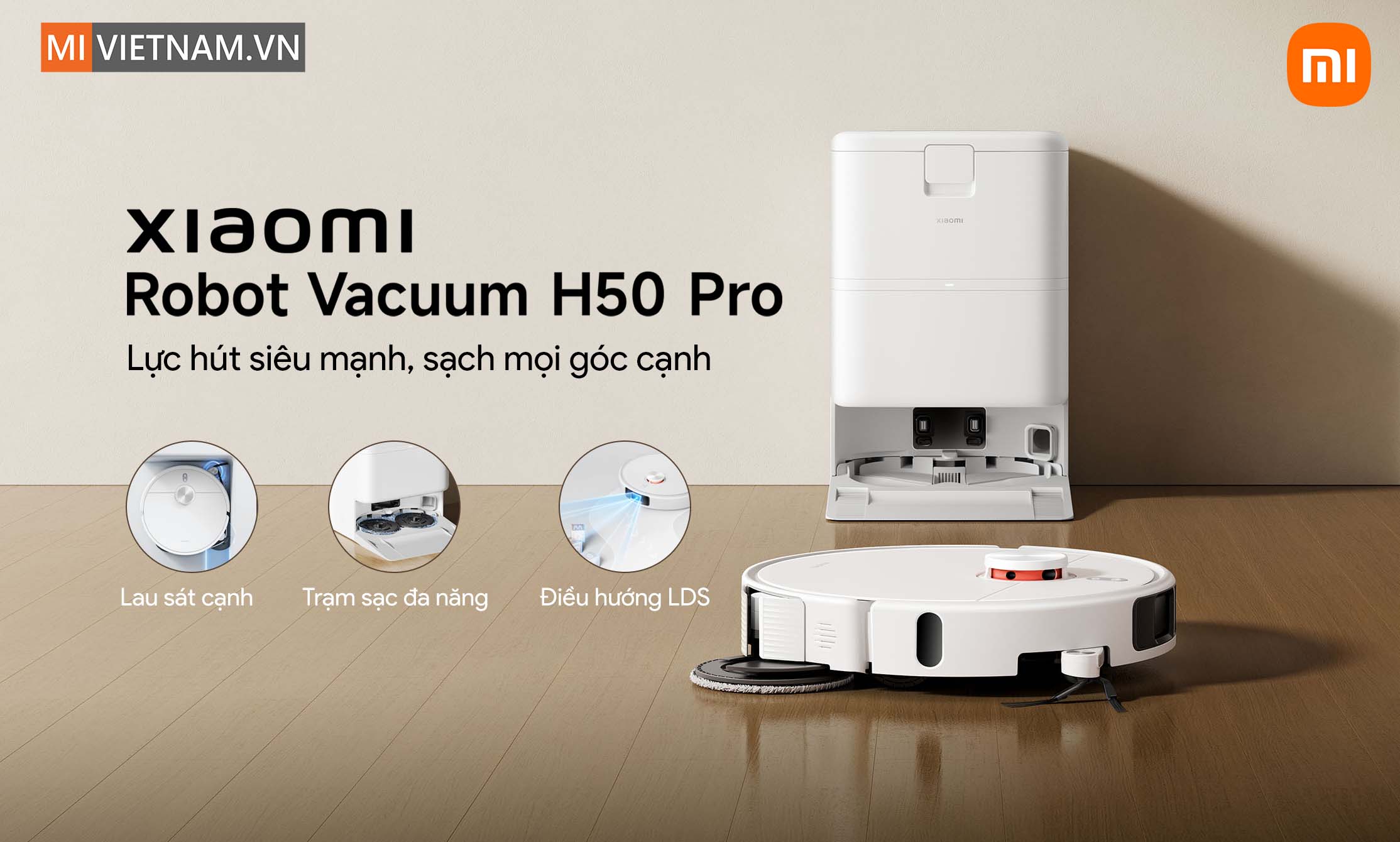 Robot hút bụi lau nhà Xiaomi Vacuum H50 Pro - Bản Quốc Tế 3 Xiaomi Vacuum H50 Pro