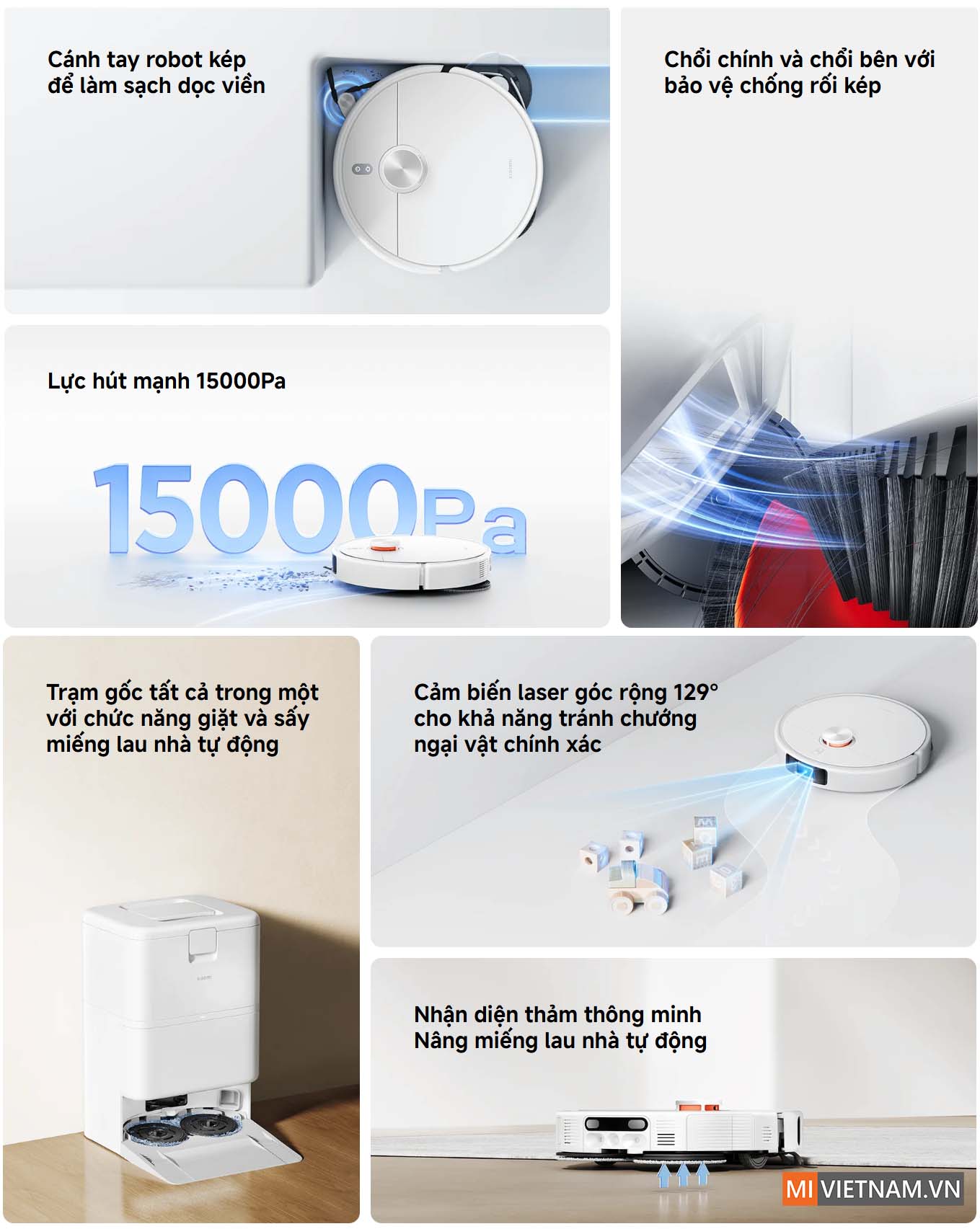 Robot hút bụi lau nhà Xiaomi Vacuum H50 Pro - Bản Quốc Tế 4 Xiaomi Vacuum H50 Pro
