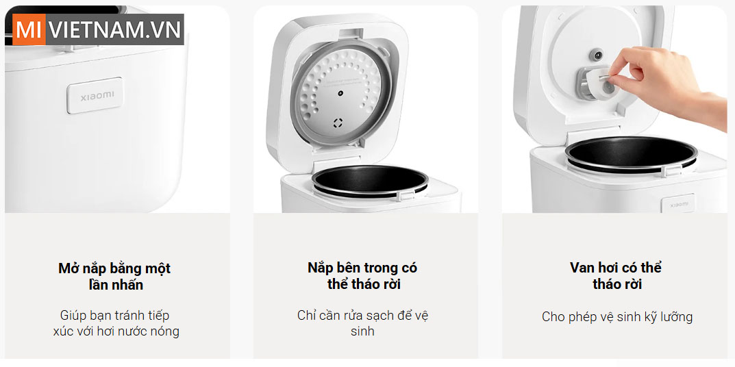 Nồi cơm điện Xiaomi Multifunctional Rice Cooker 1.5L - Bản Quốc Tế 9 nồi cơm điện Xiaomi 1.5L