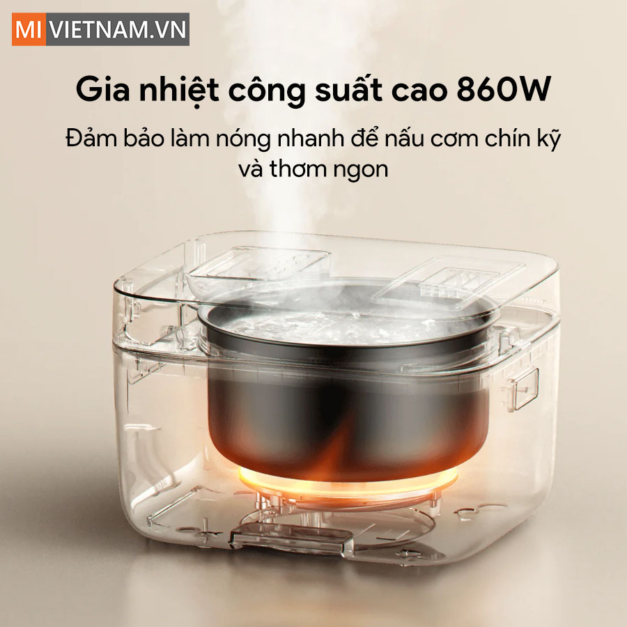 Nồi cơm điện đa năng Xiaomi Multifunctional Rice Cooker 4L - Bản Quốc Tế 6 nồi cơm điện Xiaomi 4L