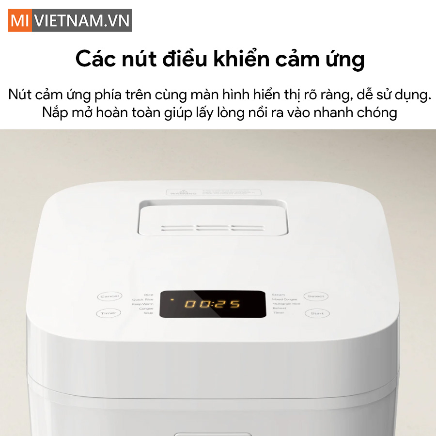 Nồi cơm điện đa năng Xiaomi Multifunctional Rice Cooker 4L - Bản Quốc Tế 11 nồi cơm điện Xiaomi 4L