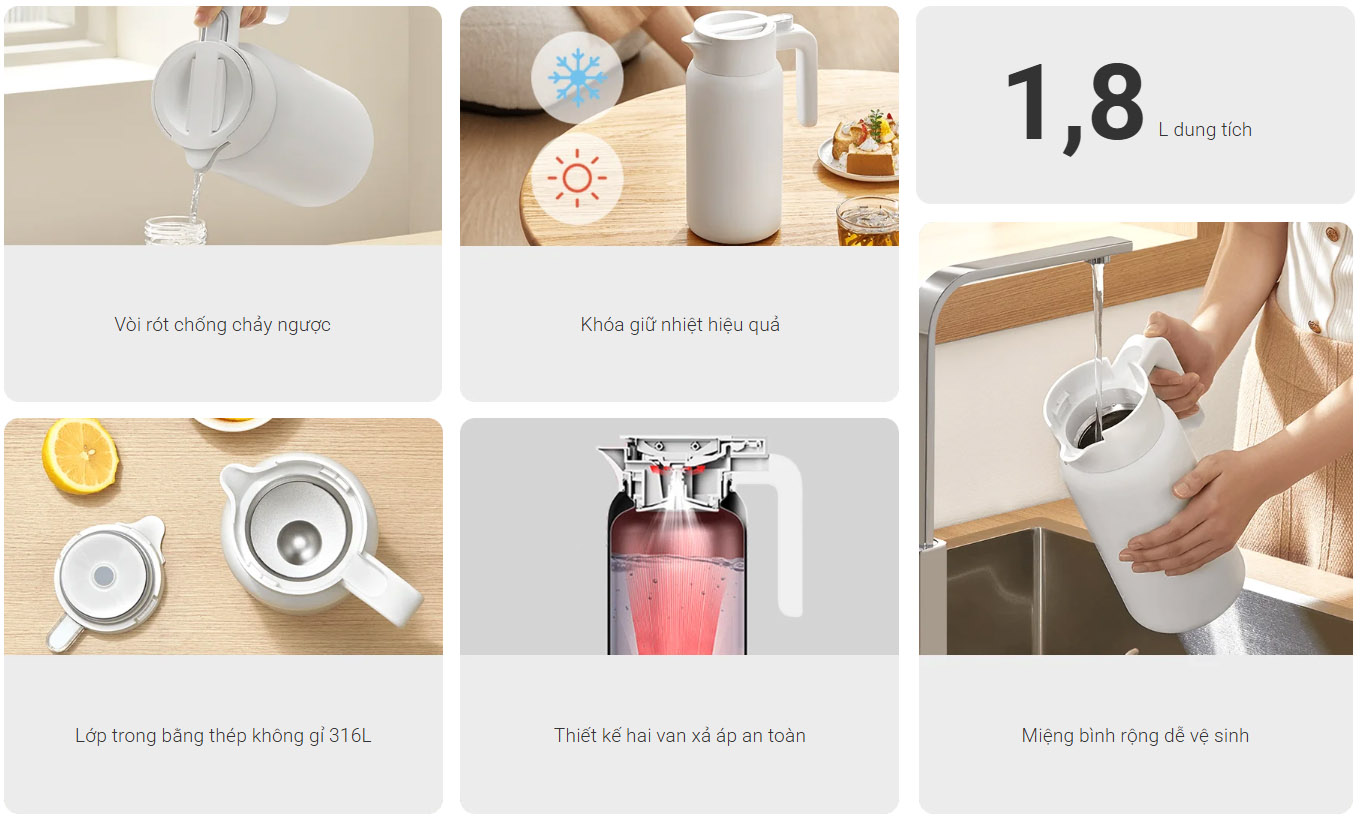 Xiaomi Insulated Kettle 1.8L