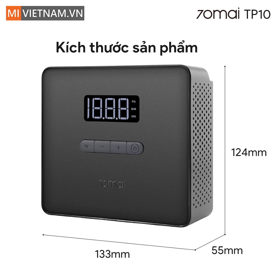 Máy bơm lốp xe ô tô 70mai TP10 - Bản Quốc Tế 8 70mai TP10