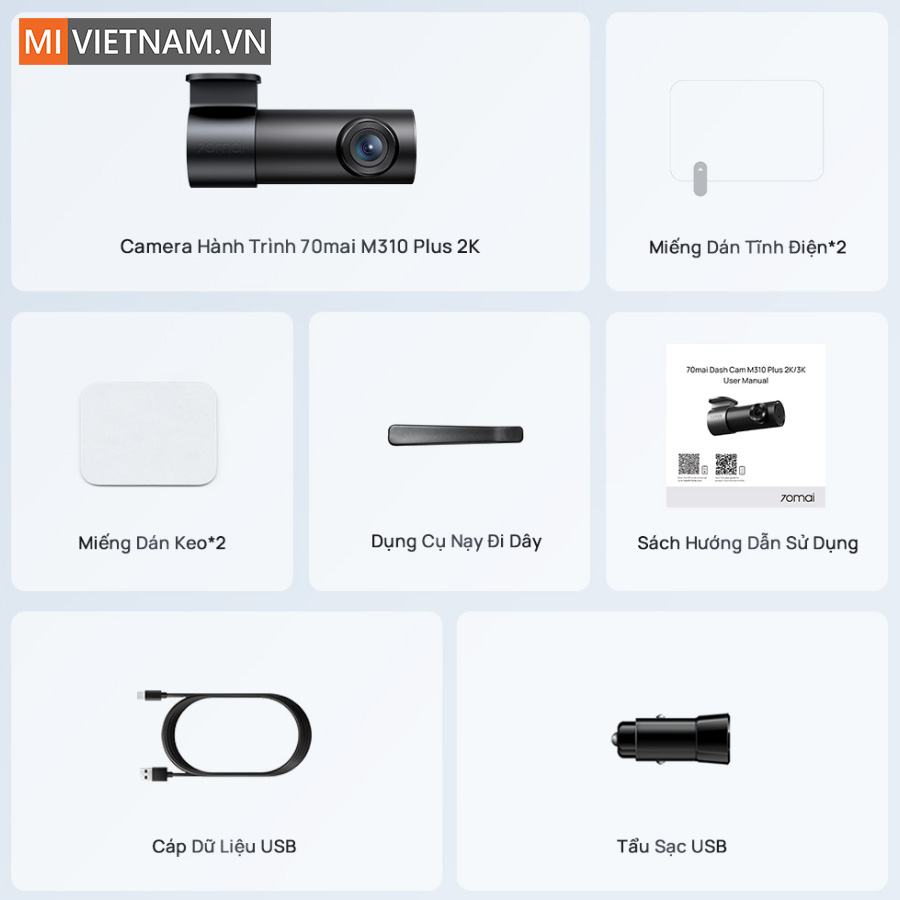 Camera hành trình 70mai M310 Plus 2K - Bản Quốc Tế 9 70mai M310 Plus 2K