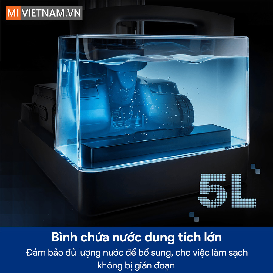 Máy hút bụi lau sàn khô ướt Tineco Floor One Station S9 Scientist - Bản Quốc Tế 5 Lực hút 25.000Pa và công nghệ HydroBurst - xử lý vết bẩn đã khô Máy hút bụi lau sàn Tineco Floor One Station S9 Scientist đạt lực hút tối đa 25.000Pa, cao hơn mức 22.000Pa của bản Station S9 Artist. Với máy lau sàn khô ướt, lực hút quyết định hai việc: hút hết nước bẩn sau lượt lau (sàn khô nhanh, không nhớp) và kéo được rác ẩm - tóc ướt, vụn thức ăn dính - ra khỏi con lăn. Nhưng vết bẩn khó nhất với máy lau sàn không phải bụi, mà là vết đã khô cứng: dầu mỡ bắn ra sàn bếp để qua đêm, nước ngọt đổ khô lại, bùn đất bám khe gạch. Đây là lúc HydroBurst phát huy tác dụng: bạn bấm một nút, máy phun một tia nước áp suất cao thẳng vào vết bẩn để làm mềm và hòa tan trước, rồi mới lau. Cách này giúp bạn không phải cúi xuống kỳ tay hoặc chạy đi chạy lại nhiều lượt trên cùng một điểm. MHCBS - con lăn luôn được làm sạch trong lúc đang lau Điểm khác biệt cơ bản giữa máy lau sàn khô ướt và cây lau nhà truyền thống nằm ở chỗ này. Với cây lau nhà, bạn nhúng giẻ vào xô nước - nước càng lau càng bẩn, và từ lượt thứ hai trở đi bạn đang trải nước bẩn ra sàn. Hệ thống MHCBS trên Tineco Station S9 Scientist cấp nước sạch lên con lăn liên tục trong suốt quá trình chạy, đồng thời hút nước bẩn về bình riêng ngay lập tức. Nước sạch và nước bẩn đi hai đường tách biệt, nên lượt lau sau không dùng lại nước của lượt trước.