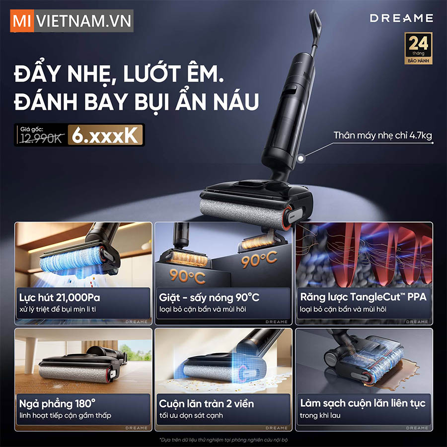 Máy hút bụi lau nhà khô và ướt Dreame H12 GT - Bản Quốc Tế 2 Dreame H12 GT