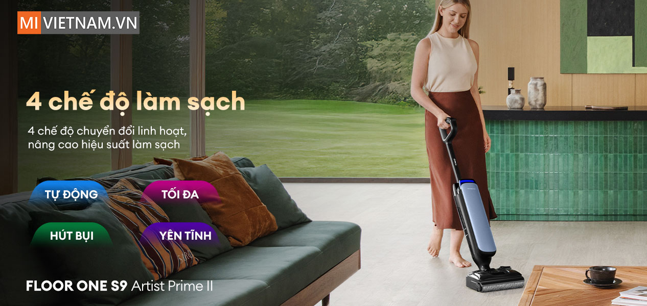 Máy hút bụi lau nhà Tineco Floor One S9 Artist Prime 2 - Bản Quốc Tế 7 S9 Artist Prime 2