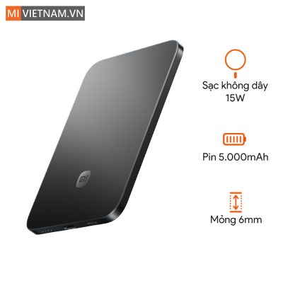 Xiaomi UltraThin Magnetic Power Bank 5000 15W