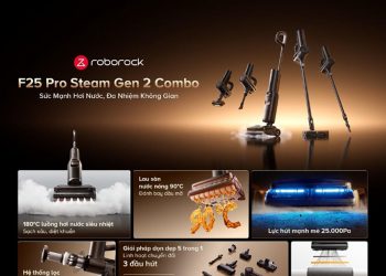 F25 Pro Steam Gen 2 Combo – Máy hút bụi lau sàn 5-in-1 mới từ Roborock