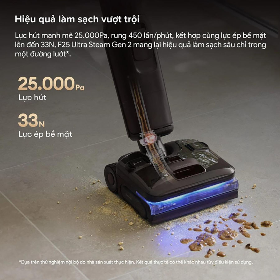 F25 Pro Steam Gen 2 Combo - Máy hút bụi lau sàn 5-in-1 mới từ Roborock