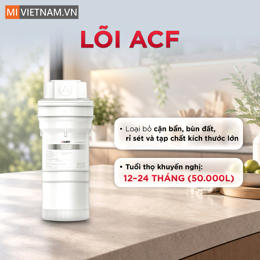 Lõi lọc Anjier ACF A7 SE - Lõi lọc thô ACF Composite cho máy lọc nước Anjier A7 SE 3 lõi lọc Anjier ACF A7 SE