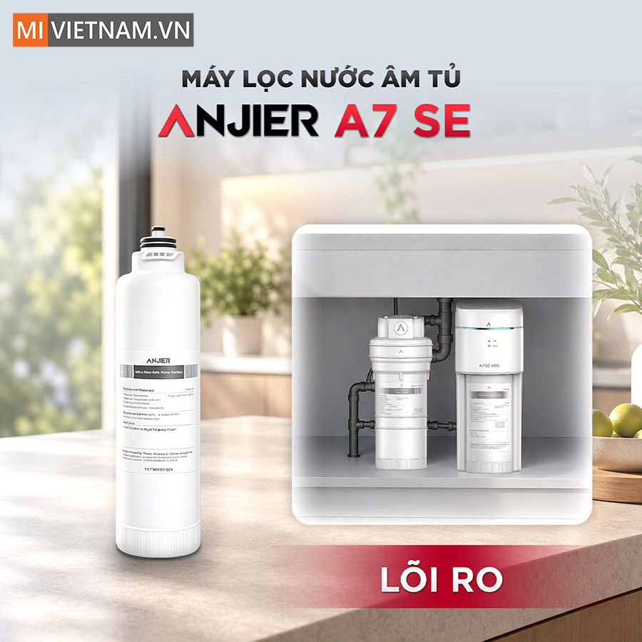 Lõi lọc Anjier RO A7 SE - Lọc RO 2.0 cho máy lọc nước Anjier A7 SE 2 lõi lọc Anjier RO A7 SE
