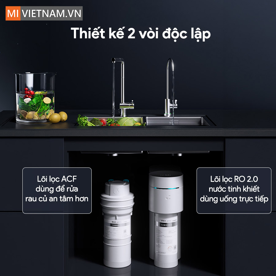 Máy lọc nước âm tủ bếp uống và rửa Anjier A7 SE - Bản Quốc Tế 6 Anjier A7 SE