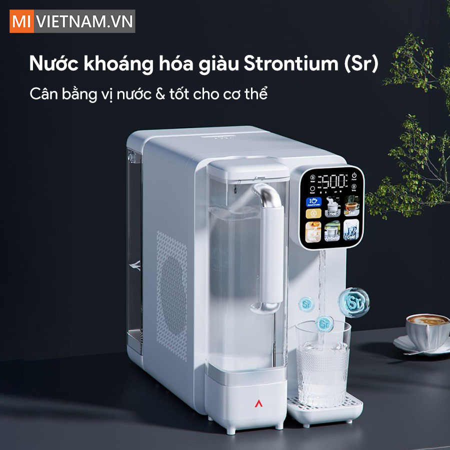 Máy lọc nước bù khoáng nóng lạnh để bàn Anjier T4 - Bản Quốc Tế 7 Anjier T4