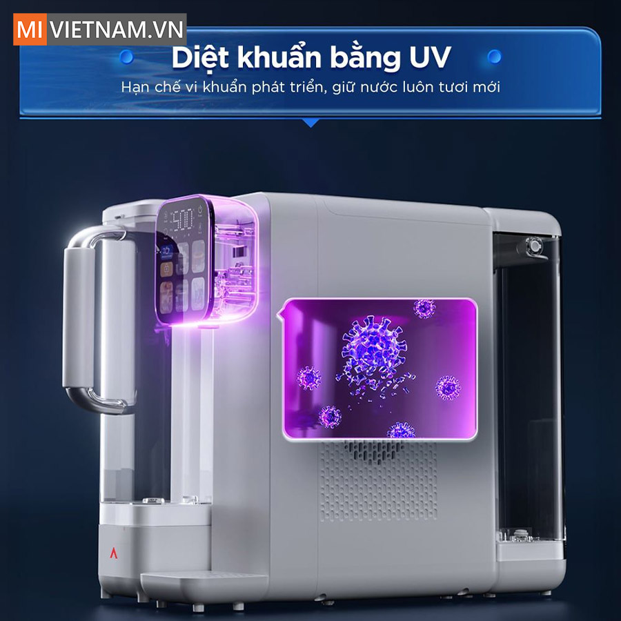 Máy lọc nước bù khoáng nóng lạnh để bàn Anjier T4 - Bản Quốc Tế 8 Anjier T4