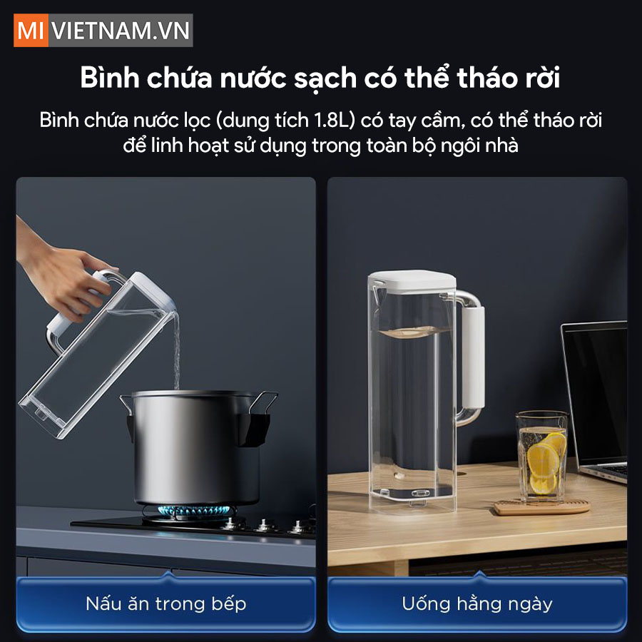 Máy lọc nước bù khoáng nóng lạnh để bàn Anjier T4 - Bản Quốc Tế 13 Anjier T4
